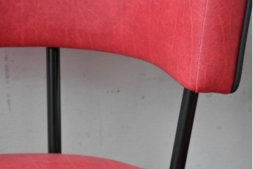 新古　展示品　超美品　特注品　棚付きダイニングチェア2脚セット　制作費2脚で約14万円　(R-088327)