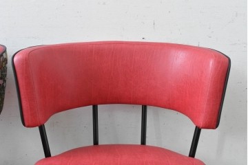 新古　展示品　超美品　特注品　棚付きダイニングチェア2脚セット　制作費2脚で約14万円　(R-088327)
