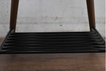 新古　展示品　超美品　特注品　棚付きダイニングチェア2脚セット　制作費2脚で約14万円　(R-088327)