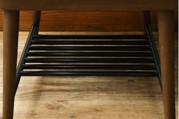 新古　展示品　超美品　特注品　棚付きダイニングチェア2脚セット　制作費2脚で約14万円　(R-088327)