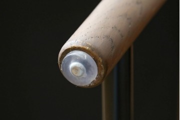 新古　展示品　超美品　特注品　棚付きダイニングチェア2脚セット　制作費2脚で約14万円　(R-088327)