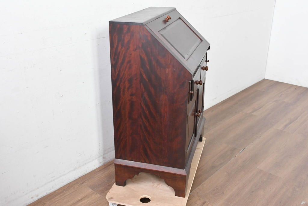 中古　松本民芸家具　#60型　落ち着いた木色と端正なデザインが魅力のライティングビューロー　定価約36万円　(R-088343)