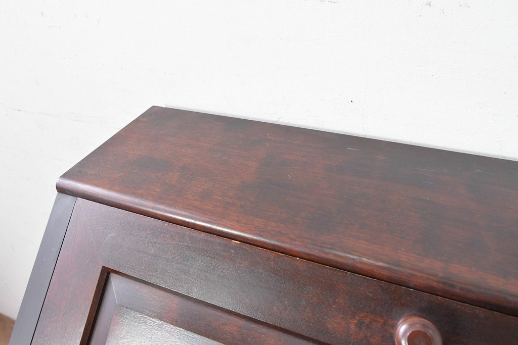 中古　松本民芸家具　#60型　落ち着いた木色と端正なデザインが魅力のライティングビューロー　定価約36万円　(R-088343)