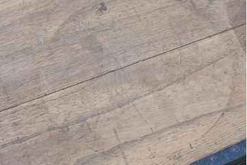 和製アンティーク　明治期　総桐材　重厚な金具と素朴な木味が趣深い帳場箪笥ローボード　(R-088344)