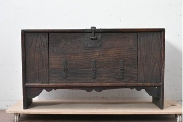 韓国アンティーク　李朝家具　ローボードとしてもおすすめな低めのバンダチ　(R-088348)