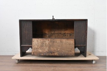 韓国アンティーク　李朝家具　ローボードとしてもおすすめな低めのバンダチ　(R-088348)