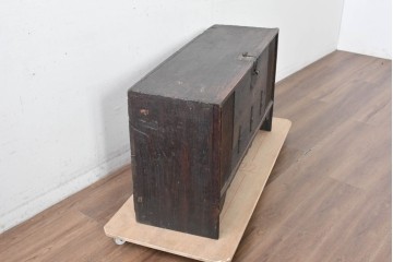 韓国アンティーク　李朝家具　ローボードとしてもおすすめな低めのバンダチ　(R-088348)