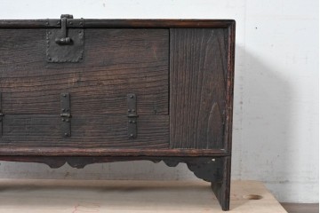 韓国アンティーク　李朝家具　ローボードとしてもおすすめな低めのバンダチ　(R-088348)