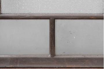 アンティーク建具　昭和初期から昭和中期　大正ロマンの雰囲気をまとった窓2枚セット　(R-088349)