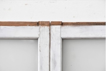 アンティーク建具　昭和初期　大正ロマンの雰囲気漂う窓2枚セット　(R-088350)