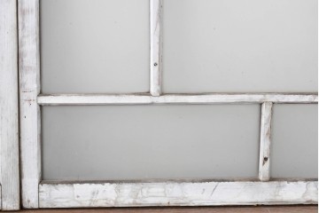 アンティーク建具　昭和初期　大正ロマンの雰囲気漂う窓2枚セット　(R-088350)