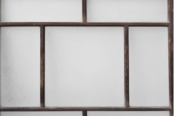 アンティーク建具　昭和初期　大正ロマンの雰囲気漂う窓2枚セット　(R-088350)