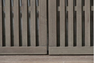 和製アンティーク　希少!!　古い蔵のニ階床に使われていたすのこ床2枚セット　(R-088358)