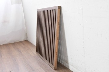 和製アンティーク　希少!!　古い蔵のニ階床に使われていたすのこ床1枚　(R-088359)