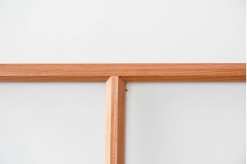 ヴィンテージ建具　昭和中期　温かみのある木肌とガラスを組み合わせたシンプルなガラスドア1枚　(R-088372)