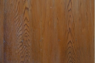 ヴィンテージ建具　昭和中期　温かみのある木肌とガラスを組み合わせたシンプルなガラスドア1枚　(R-088372)