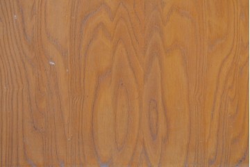 ヴィンテージ建具　昭和中期　温かみのある木肌とガラスを組み合わせたシンプルなガラスドア1枚　(R-088374)