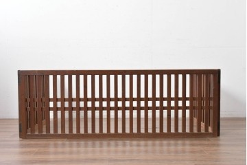 和製ヴィンテージ　特大　上手作り　重厚な存在感放つコの字型帳場格子　(R-088375)