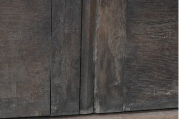 イギリスアンティーク建具　1900年頃　オーク材　長い歳月が刻んだ風合い豊かな大型ドア1枚　(R-088376)