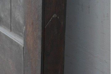イギリスアンティーク建具　1900年頃　オーク材　長い歳月が刻んだ風合い豊かな大型ドア1枚　(R-088376)