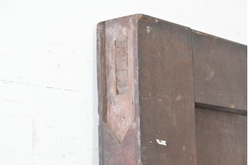イギリスアンティーク建具　1900年頃　オーク材　長い歳月が刻んだ風合い豊かな大型ドア1枚　(R-088376)