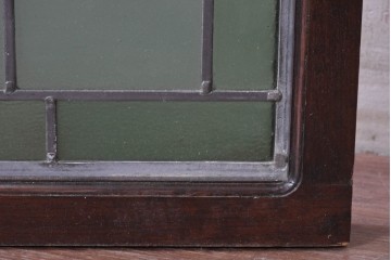 アンティーク建具　イギリス　聖ペトロ(聖ぺテロ)を描いた古い教会のステンドグラス窓1枚　(R-088377)