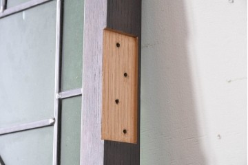 アンティーク建具　イギリス　聖ペトロ(聖ぺテロ)を描いた古い教会のステンドグラス窓1枚　(R-088377)