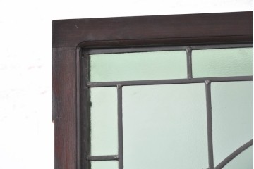 アンティーク建具　イギリス　聖バルトロマイを描いた古い教会のステンドグラス窓1枚　(R-088379)