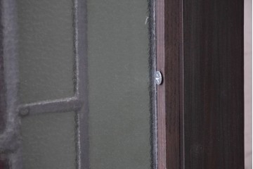 アンティーク建具　イギリス　聖アンデレを描いた古い教会のステンドグラス窓1枚　(R-088380)