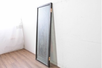 アンティーク建具　イギリス　聖アンデレを描いた古い教会のステンドグラス窓1枚　(R-088380)
