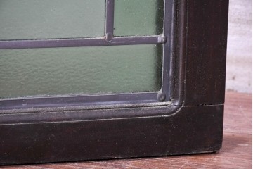 アンティーク建具　イギリス　聖フィリポと聖ジェームズを描いた古い教会のステンドグラス窓1枚　(R-088383)