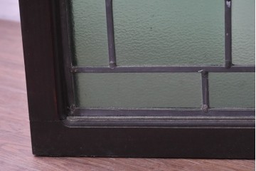 アンティーク建具　イギリス　聖ステパノ(聖ステファン)を描いた古い教会のステンドグラス窓1枚　(R-088384)