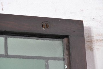 アンティーク建具　イギリス　聖ステパノ(聖ステファン)を描いた古い教会のステンドグラス窓1枚　(R-088384)