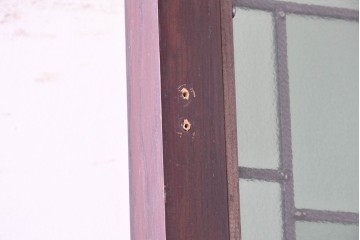 アンティーク建具　イギリス　聖パウロを描いた古い教会のステンドグラス窓1枚　(R-088387)