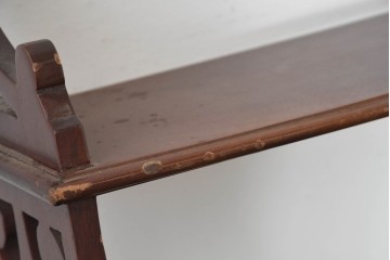 イギリスヴィンテージ　透かし彫りが美しいウォールシェルフ　(R-088406)
