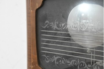 和製ヴィンテージ　愛知時計電機(アイチ、AICHI)　水面のような木目が特徴のレトロな振り子時計　(R-088411)