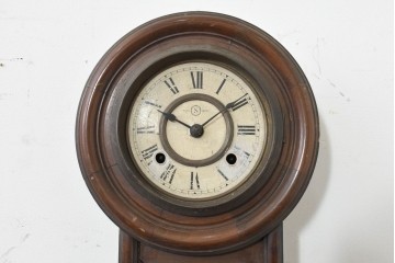 和製アンティーク　精工舎(SEIKOSHA、セイコー)　TRADE(S)MARK　クラシカルデザインの小振りな壁掛け時計　(R-088415)