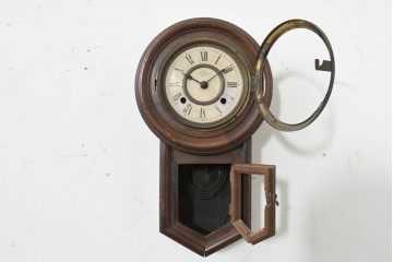 和製アンティーク　精工舎(SEIKOSHA、セイコー)　TRADE(S)MARK　クラシカルデザインの小振りな壁掛け時計　(R-088415)