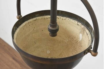 アンティーク照明　イギリス　バーで使われていた真鍮製吊り下げ間接照明　(R-088422)