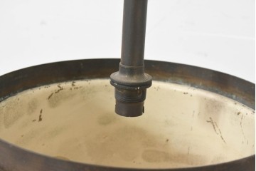 アンティーク照明　イギリス　バーで使われていた真鍮製吊り下げ間接照明　(R-088425)