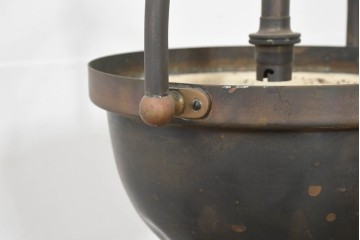アンティーク照明　イギリス　バーで使われていた真鍮製吊り下げ間接照明　(R-088425)