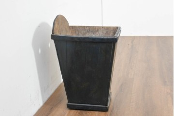 【簡易リペア限定品】　イギリスアンティーク　1920年頃　著名工房ペイント品　ワイン産地を描いた木製傘立て　(R-088429)