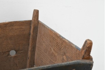 【簡易リペア限定品】　イギリスアンティーク　1920年頃　著名工房ペイント品　広告看板風の葡萄図が目を引く傘立て　(R-088430)