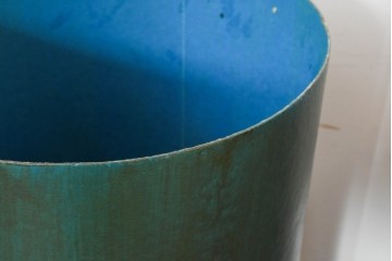 【簡易リペア限定品】　紙製　ヴィクトリアン調の広告図版をあしらった円柱ボックス3点セット　(R-088431)