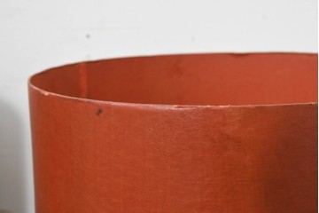 【簡易リペア限定品】　紙製　ヴィクトリアン調の広告図版をあしらった円柱ボックス3点セット　(R-088431)