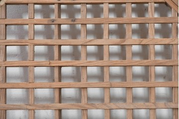 中国アンティーク建具　格子と八角形のシルエットが印象的な装飾パネル1枚　(R-088453)