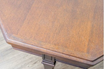 中古　maruni(マルニ木工)　地中海シリーズ　優雅な八角形天板と伸長式が魅力のクラシカルなエクステンションテーブル　(R-088455)