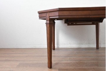 中古　maruni(マルニ木工)　地中海シリーズ　優雅な八角形天板と伸長式が魅力のクラシカルなエクステンションテーブル　(R-088455)