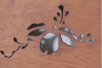 ヴィンテージ建具　昭和中期から昭和後期　鳳凰の意匠が美しい透かし彫り欄間2枚セット　(R-088461)