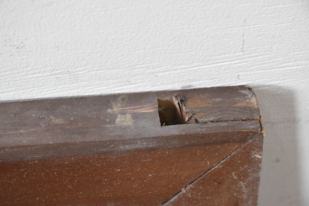 ヴィンテージ建具　昭和中期から昭和後期　両面ガラス　繊細な組子細工が目を引く欄間1枚　(R-088464)
